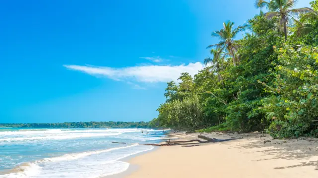 Plage du parc national de Cahuita au Costa Rica