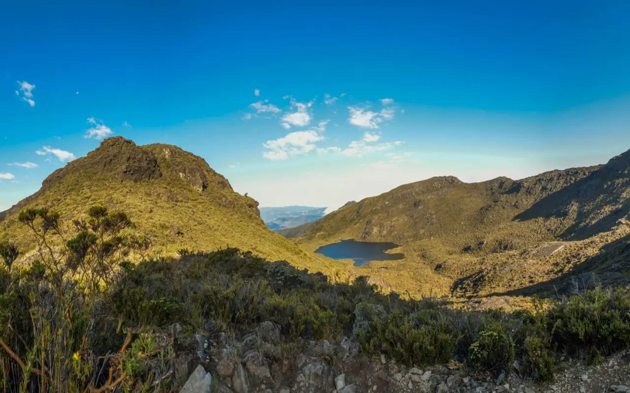 Vue panoramique de Chirripó au parc national de San Juan au Costa Rica