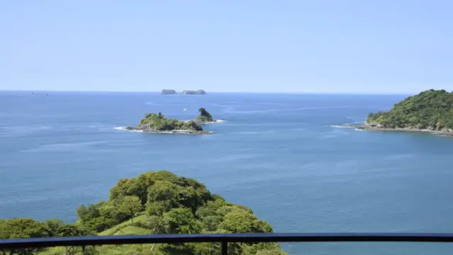 Vue des îles Las Catalinas depuis Casa Chameleon au Guanacaste
