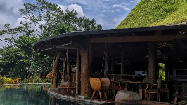 Vue du restaurant de l'Origins, hôtel luxueux de Tenorio