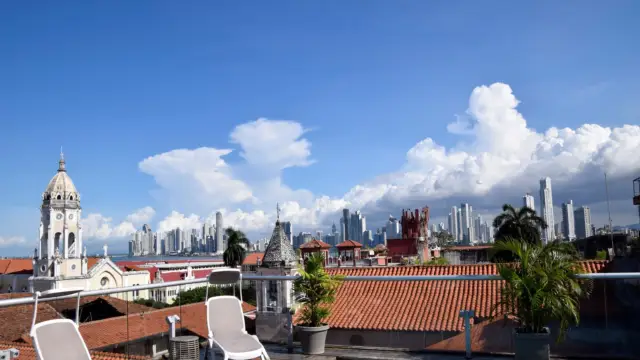 Vue de la City et des toits du Casco Antiguo de Panama City