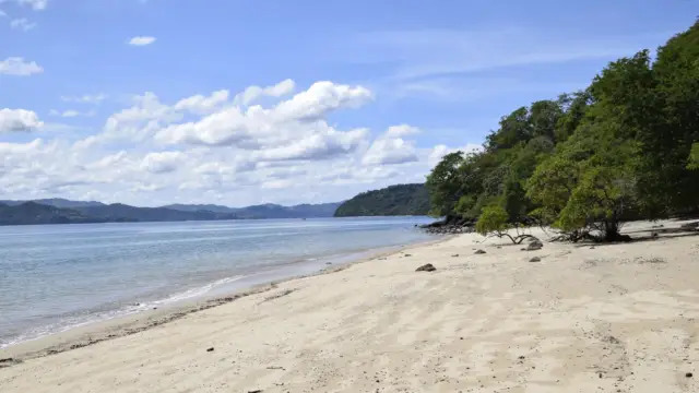 Le golfe de Papagayo depuis la Péninsule et la plage de Sombrero Claro