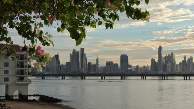 Vue de la Skyline de Panama City depuis le quartier ancien