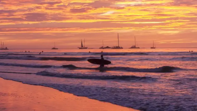 Couché de soleil à Tamarindo