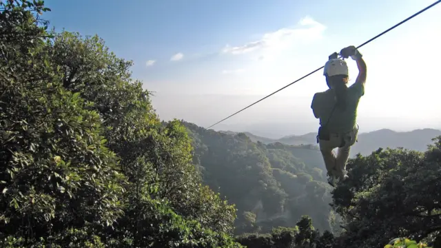 Tyrolienne à Rincon de la Vieja au Costa Rica