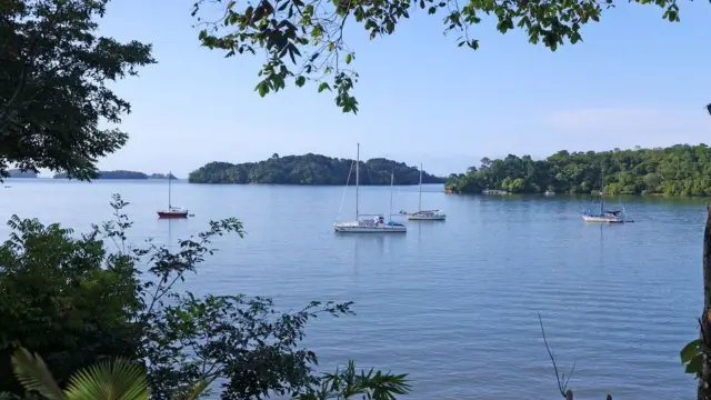 Baie de Boca Chica depuis l'hôtel Bocas del Mar, au Panama